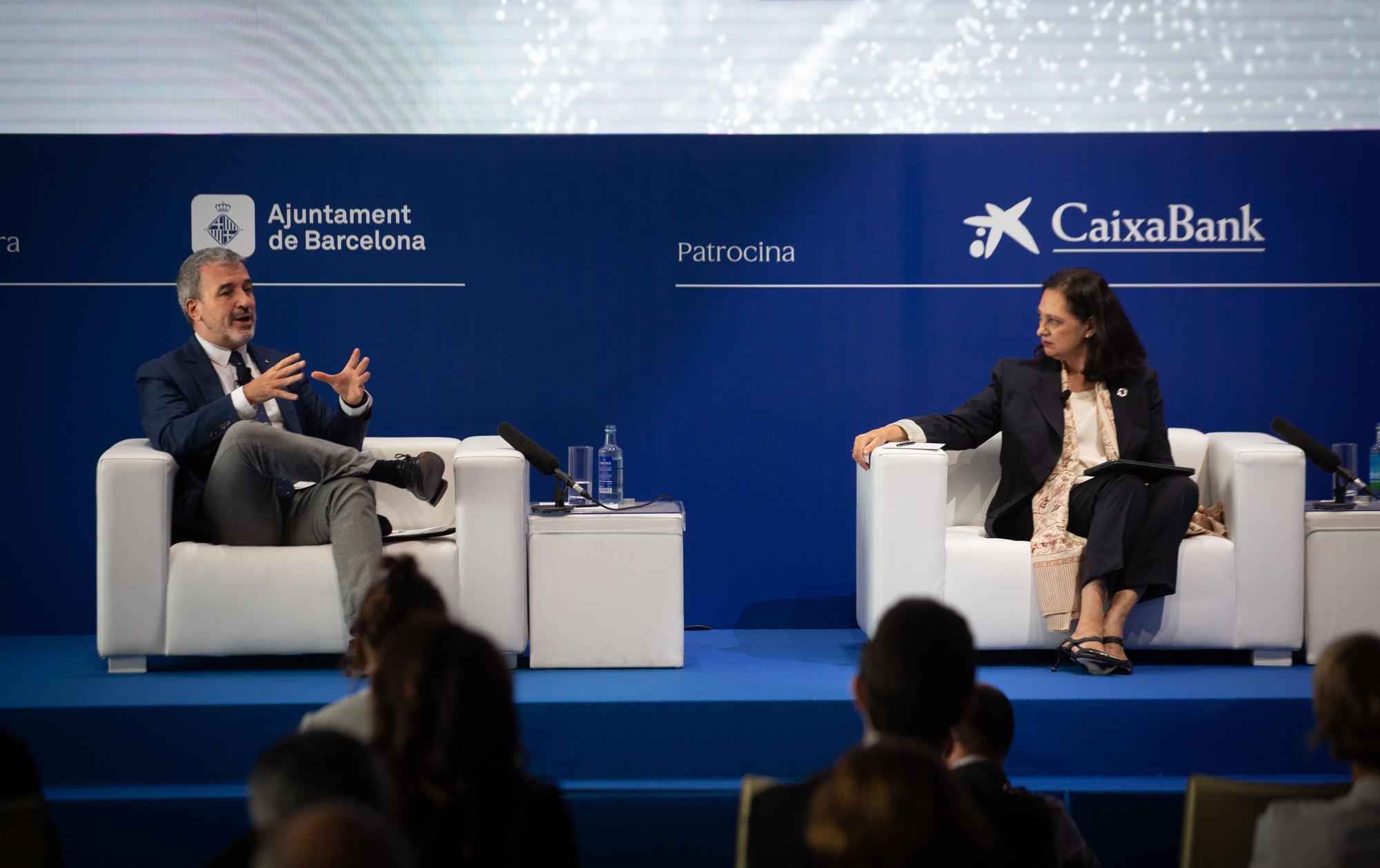 Jaume Collboni, en el Cercle d'Economia