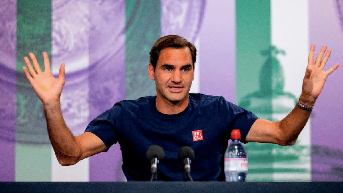 Federer ante los medios de comunicación