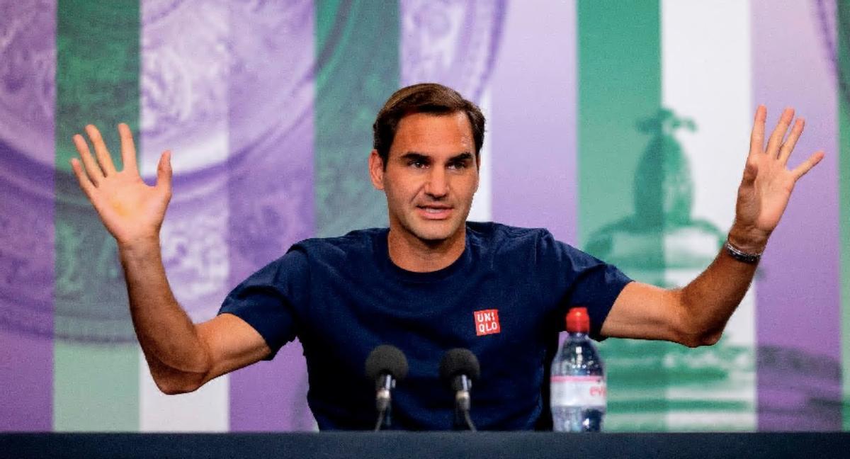 Federer ante los medios de comunicación