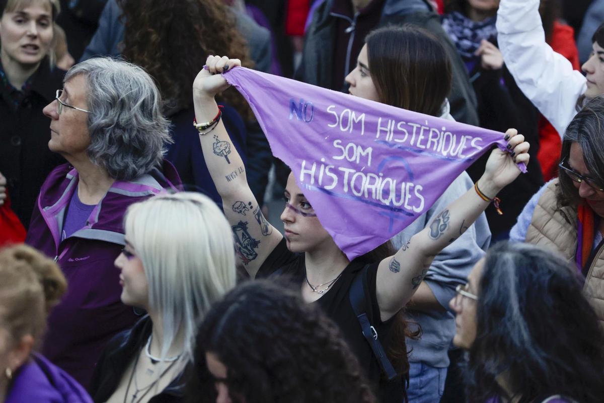 Manifestación del 8-M en Barcelona