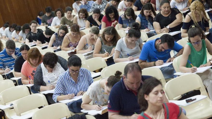 Examen de oposiciones de Educación en 2016.