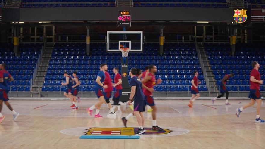 El Barça prepara su primer partido del Play-In ante el Estrella Roja.