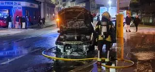 Incendio de un coche en Porto do Son