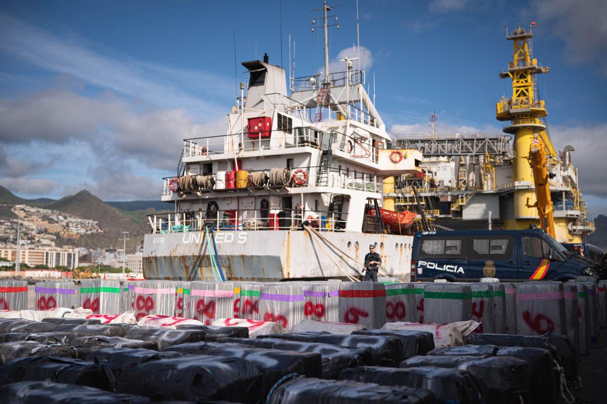 El mayor alijo de cocaína de Europa, en Tenerife