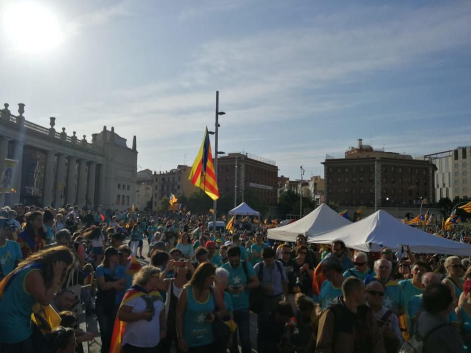 Empordanesos a la manifestació per la Diada 2019