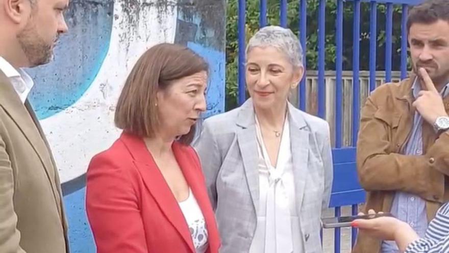 Fernández, Barral, Longueira y Hermida, ayer en Betanzos.