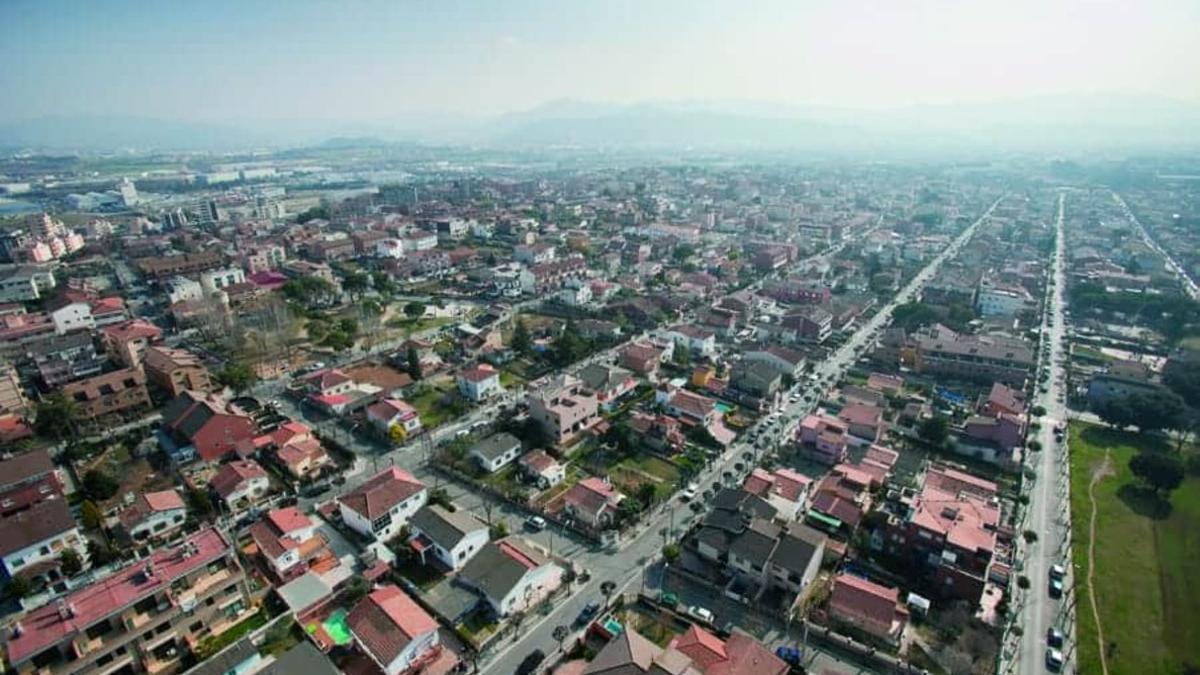 Vista aérea del municipio de Parets