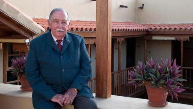 Juan Alonso Castellano, ayer, antes de iniciar su conferencia. | sabrina ceballos