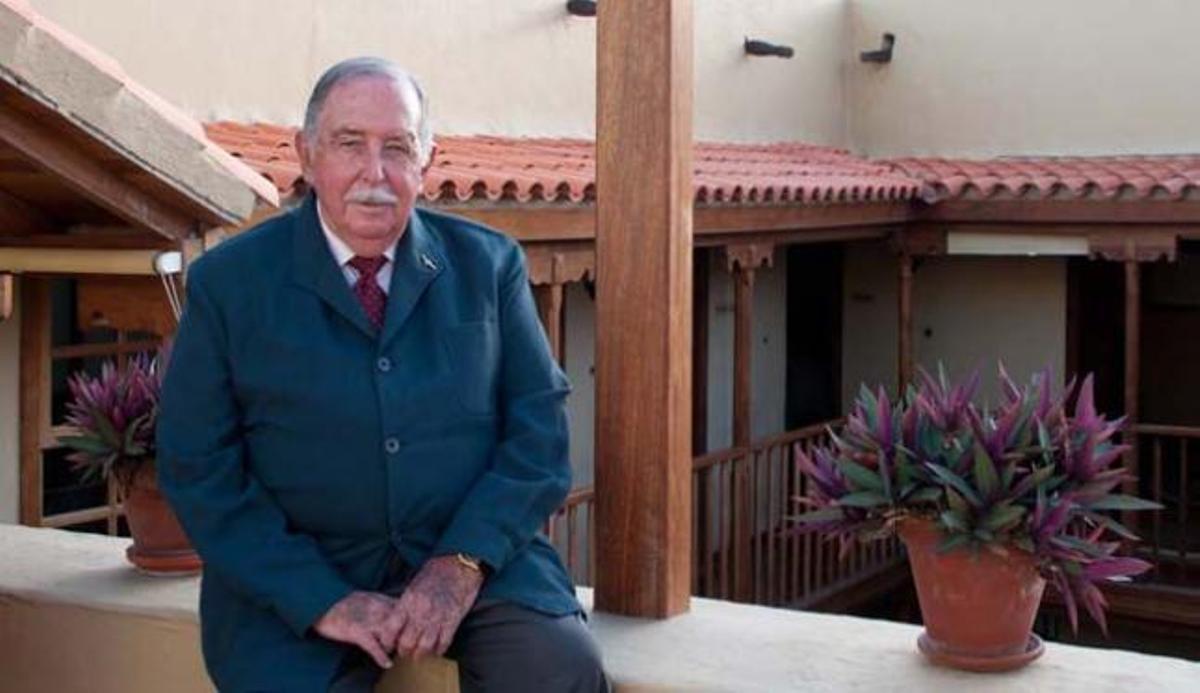 Juan Alonso Castellano, ayer, antes de iniciar su conferencia. | sabrina ceballos