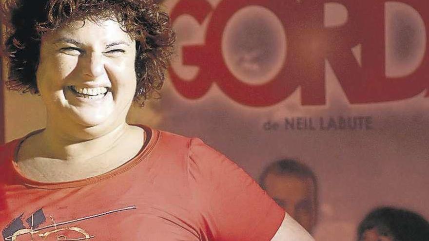 La actriz coruñesa Teté Delgado durante la presentación de la obra &quot;Gorda&quot;.