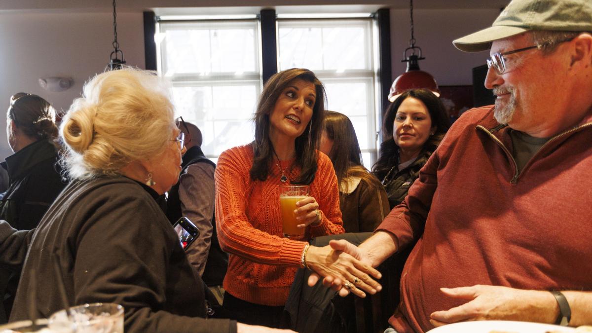 Nikki Haley, en Nuevo Hampshire.