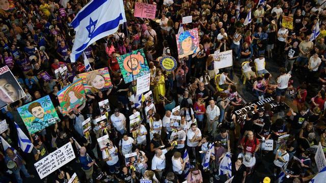 Manifestación contra Netanyahu en Tel Aviv