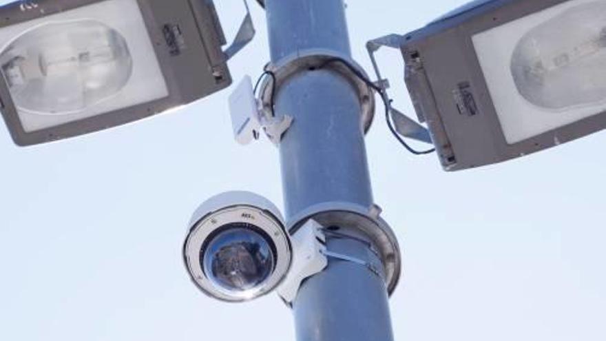 La càmera de vigilància de la plaça de Catalunya.