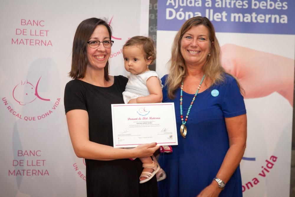 Homenaje a 53 madres que en 2018 donaron 302,5 litros de leche materna