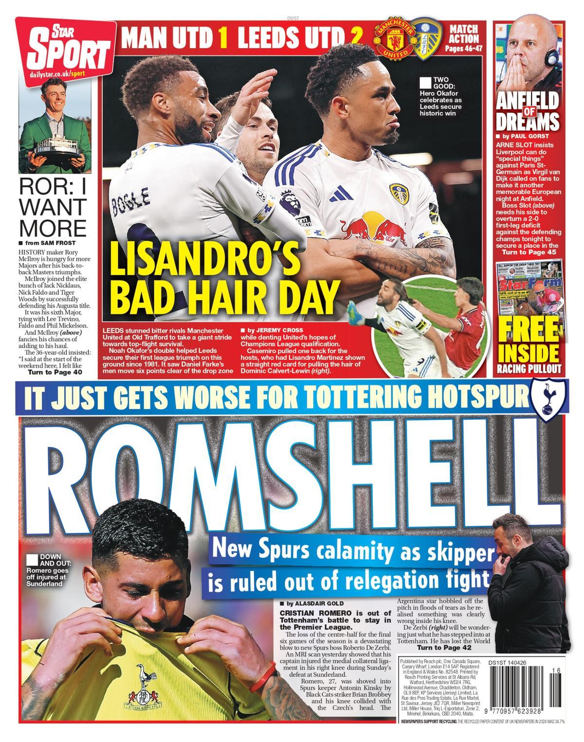 La 'operación remontada', en las portadas de la prensa deportiva de hoy