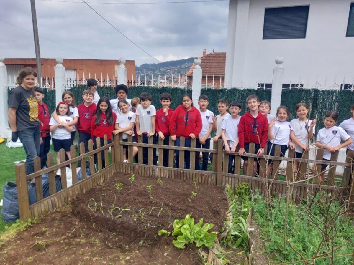 Finalmente, en 4º de EP gozaron colleitando pementos de Padrón.
