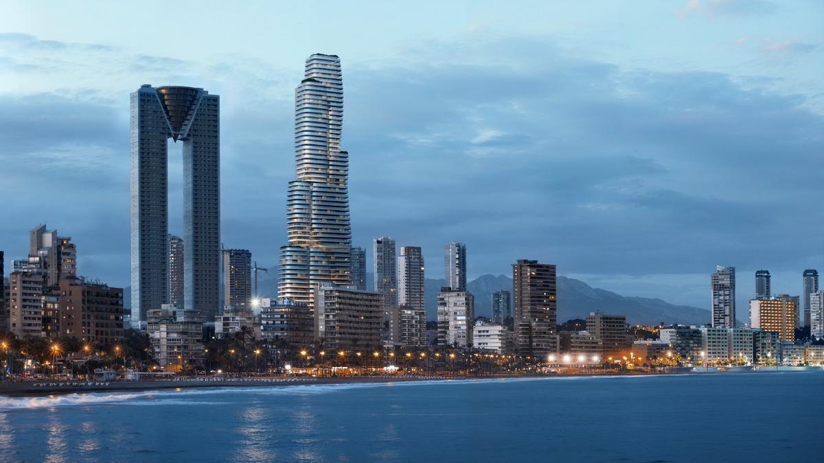 Recreación de la futura TM Tower, que cambiará el perfil de Benidorm.