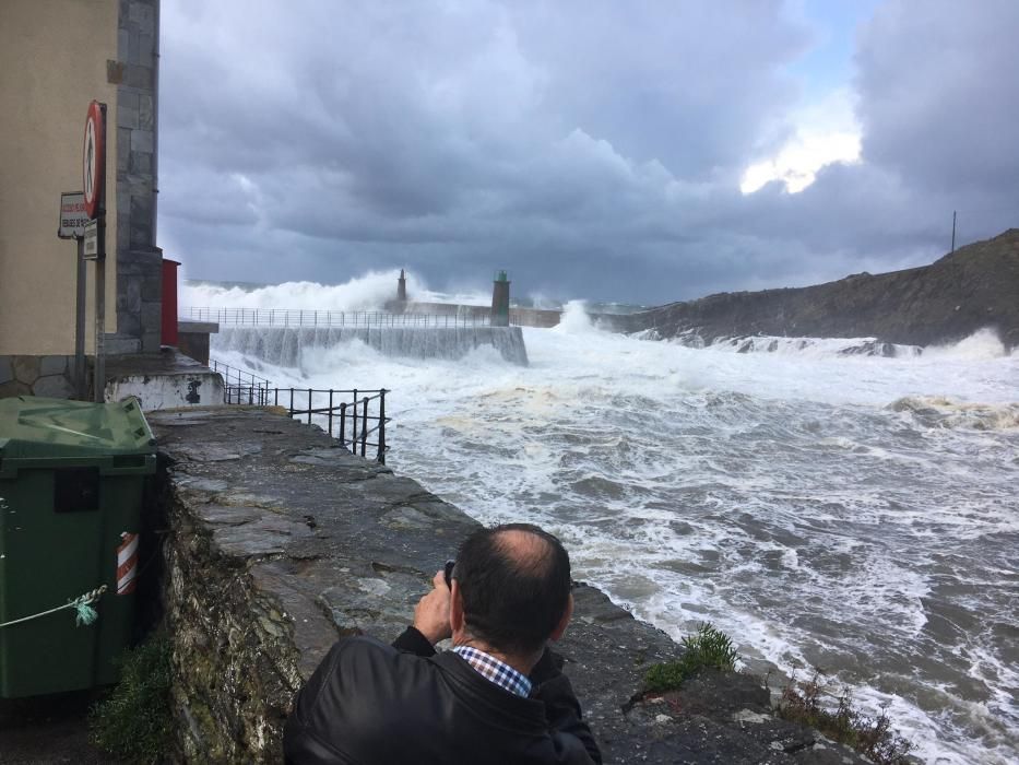 Las imágenes del temporal en Asturias