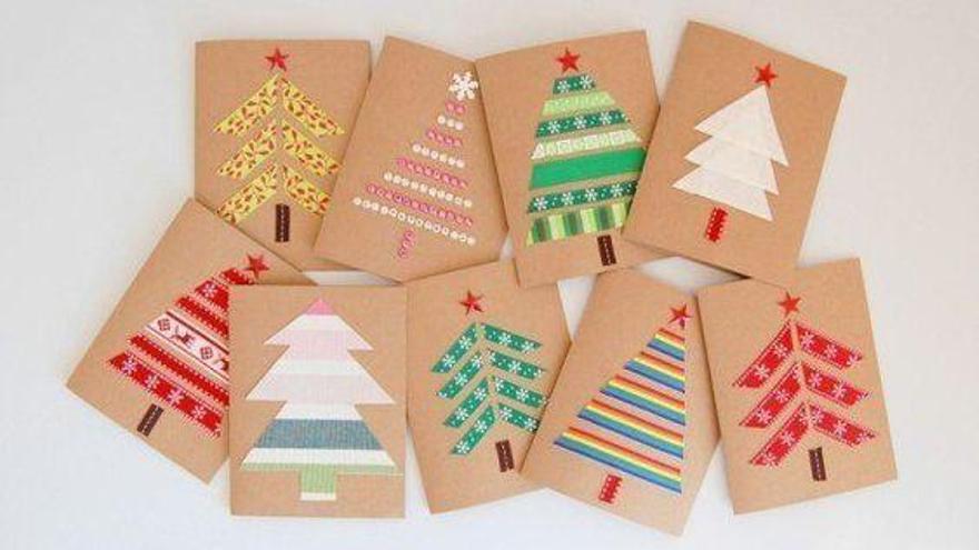 Manualidades de Navidad: felicitaciones hechas a mano