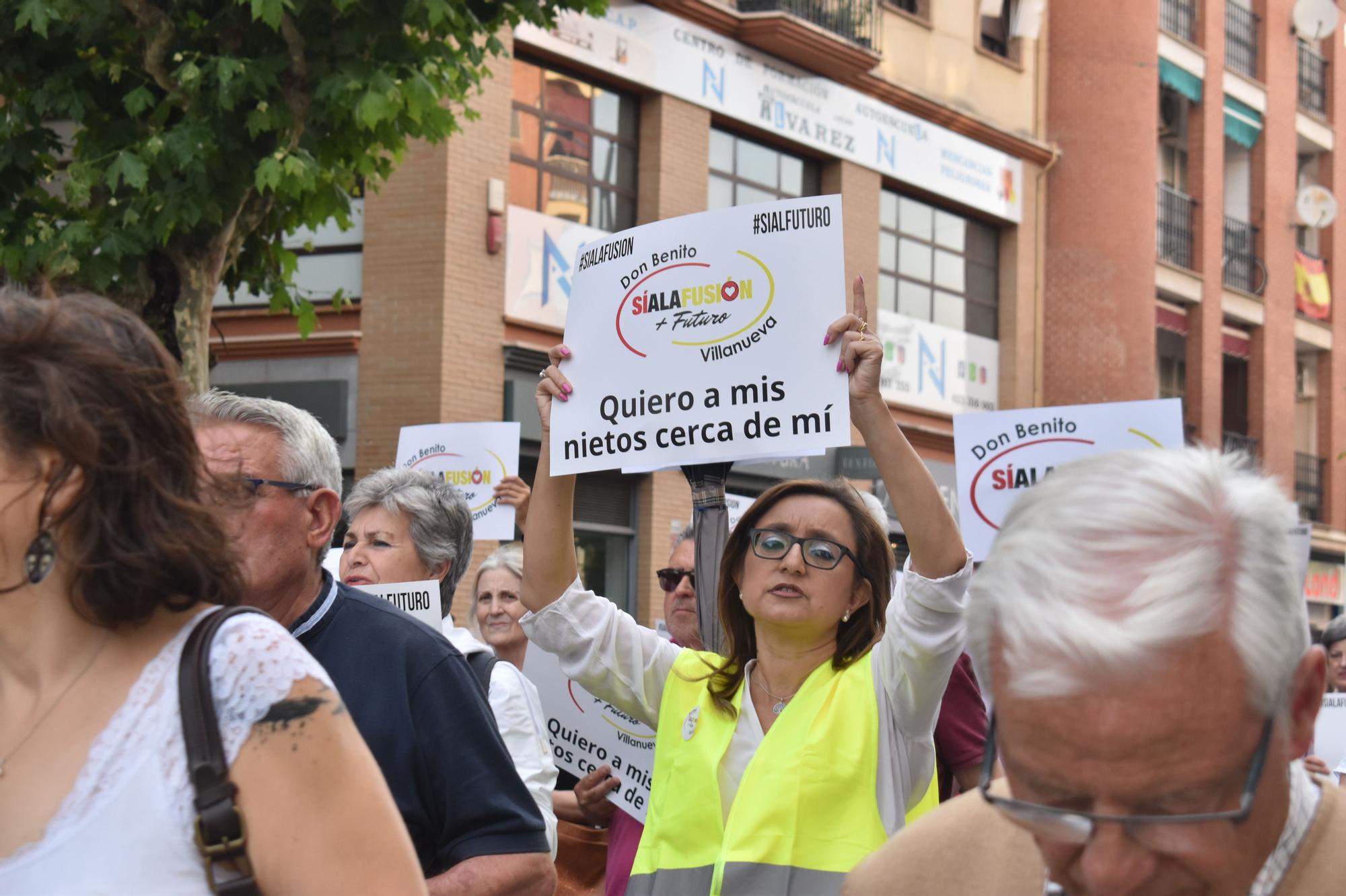 Manifestación en Don Benito por la fusión con Villanueva