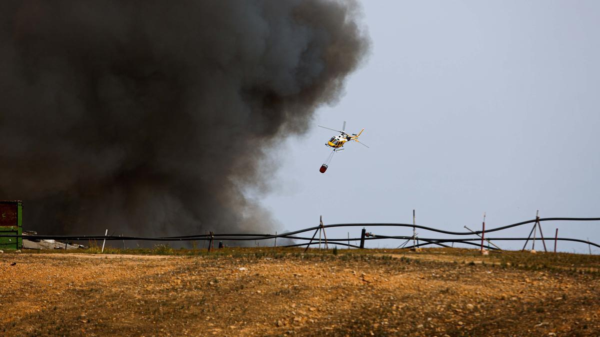 Nuevo incendio en el vertedero de Ibiza