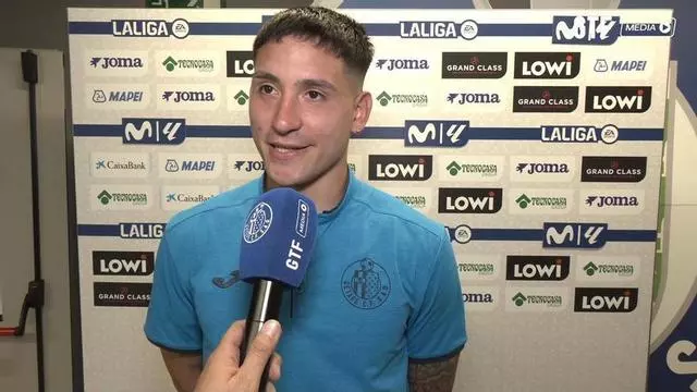 Martín Satriano: "Muy contento, me quedo con el gol y la asistencia"