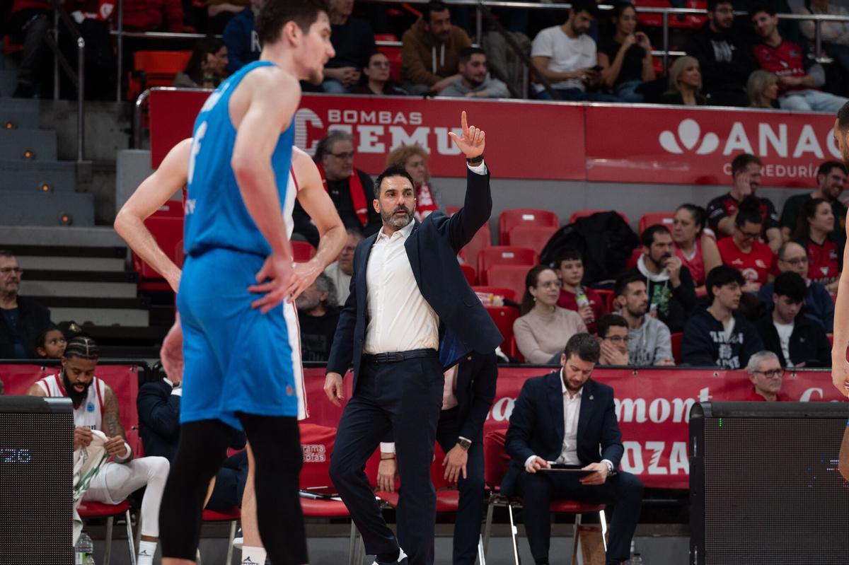 Jesús Ramírez, en el partido entre el Casademont Zaragoza y el Petkim Spor en el Príncipe Felipe.