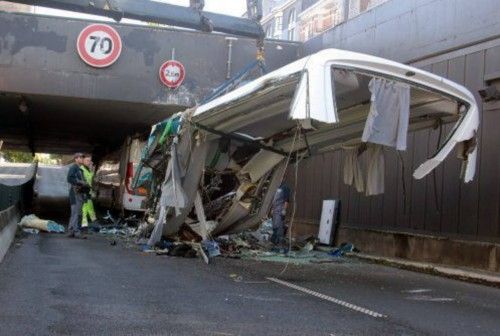 Grave accidente de un autobus español en Francia