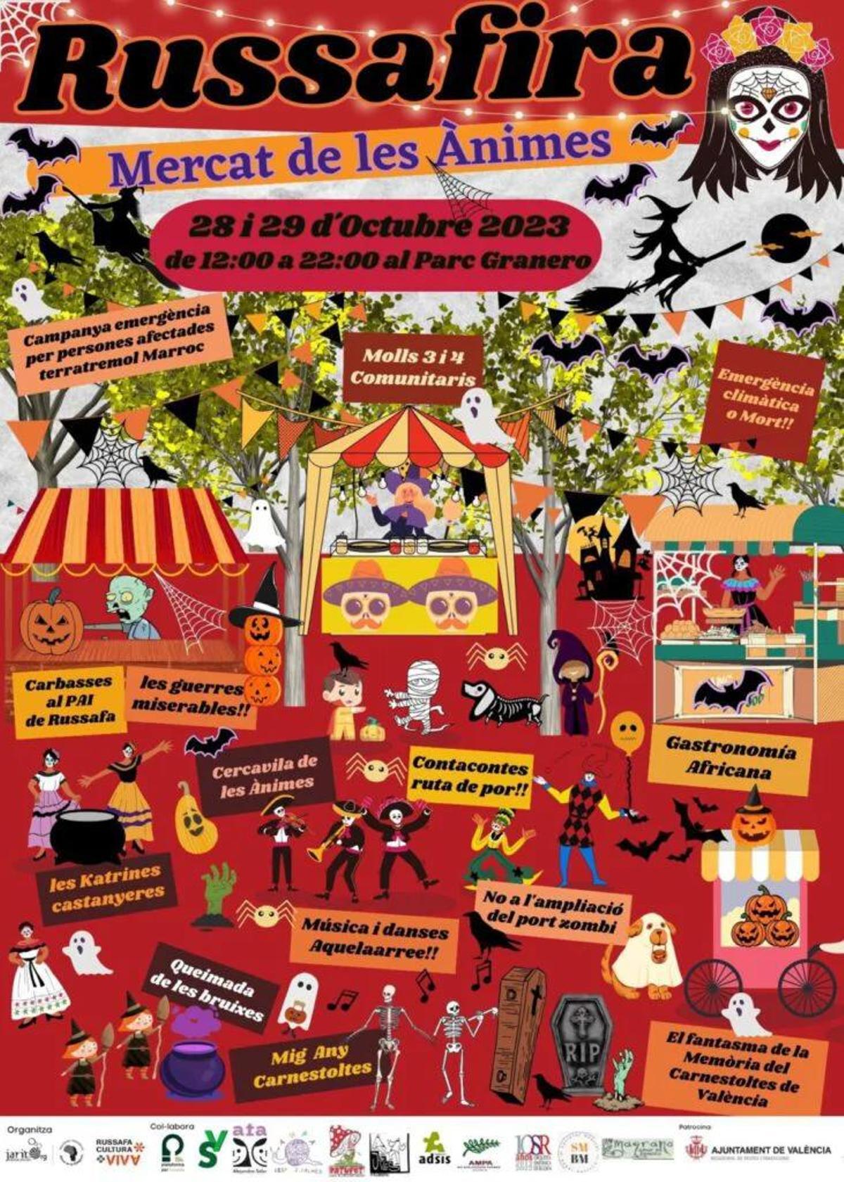 Cartel del Mercat de les Ànimes.