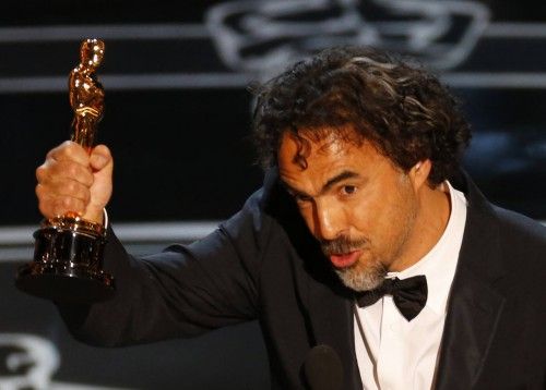 Director Alejandro Inarritu accepts the Oscar for Best Director for his film "Birdman" at the 87th Academy Awards in Hollywood, California