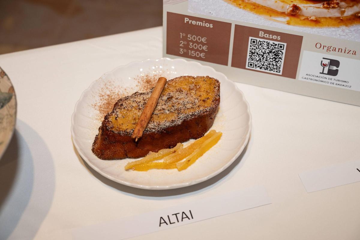 Una de las torrijas del certamen.