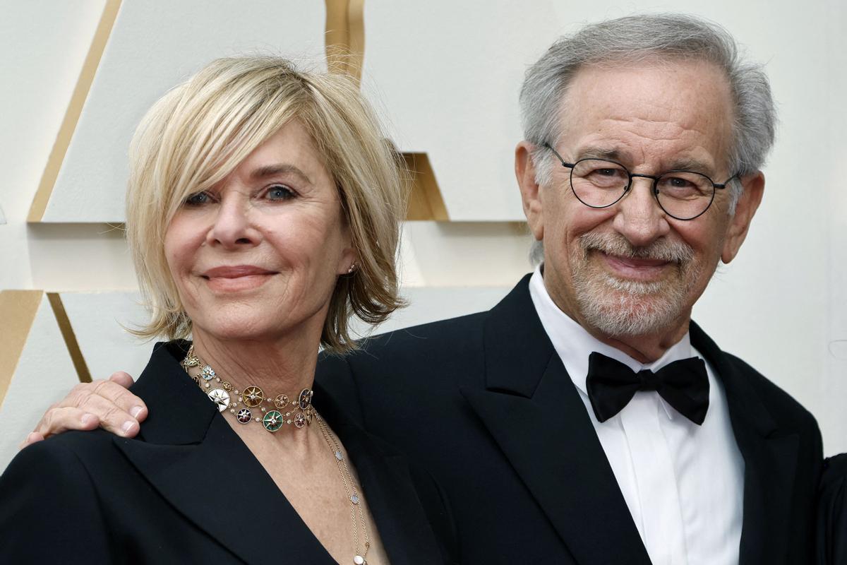 Kate Capshaw y Steven Spielberg, en la alfombra roja de los Oscars 2022