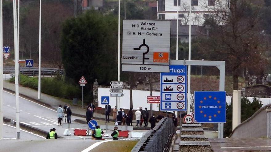 La GNR no permitió a la comitiva portuguesa juntarse con la gallega.