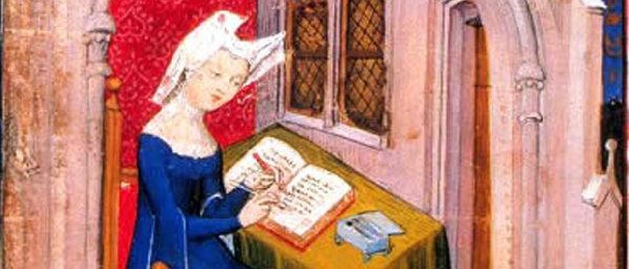 Christine de Pizan a una miniatura. | DI