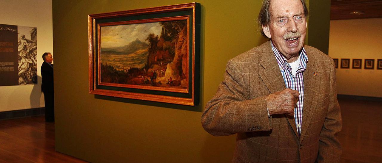 El coleccionista Rudolf Gerstenmaier en la exposición de su colección de arte flamenco realizada en 2014 en Castelló. | C.RIPOLLÉS