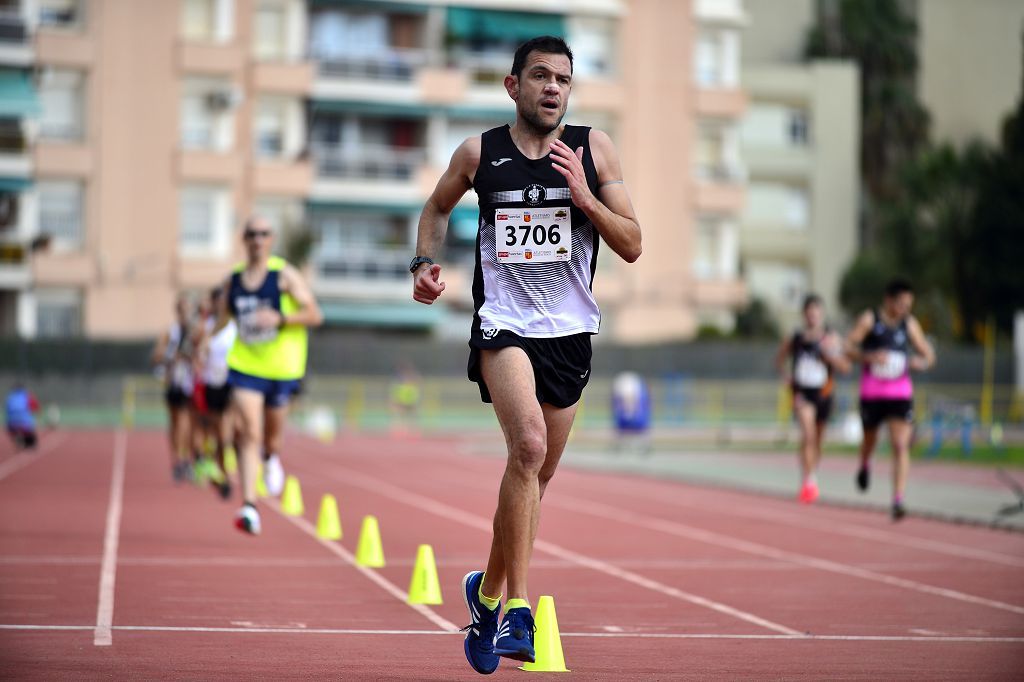 Pruebas de atletismo nacional en la pista de atletismo de Cartagena este domingo