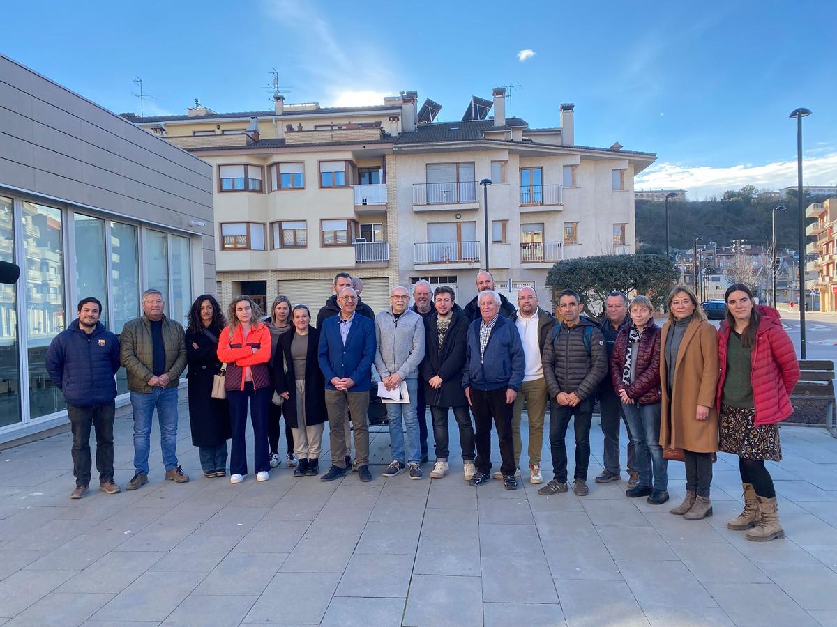 Els alcaldes i alcaldesses reunits a Gironella aquesta tarda