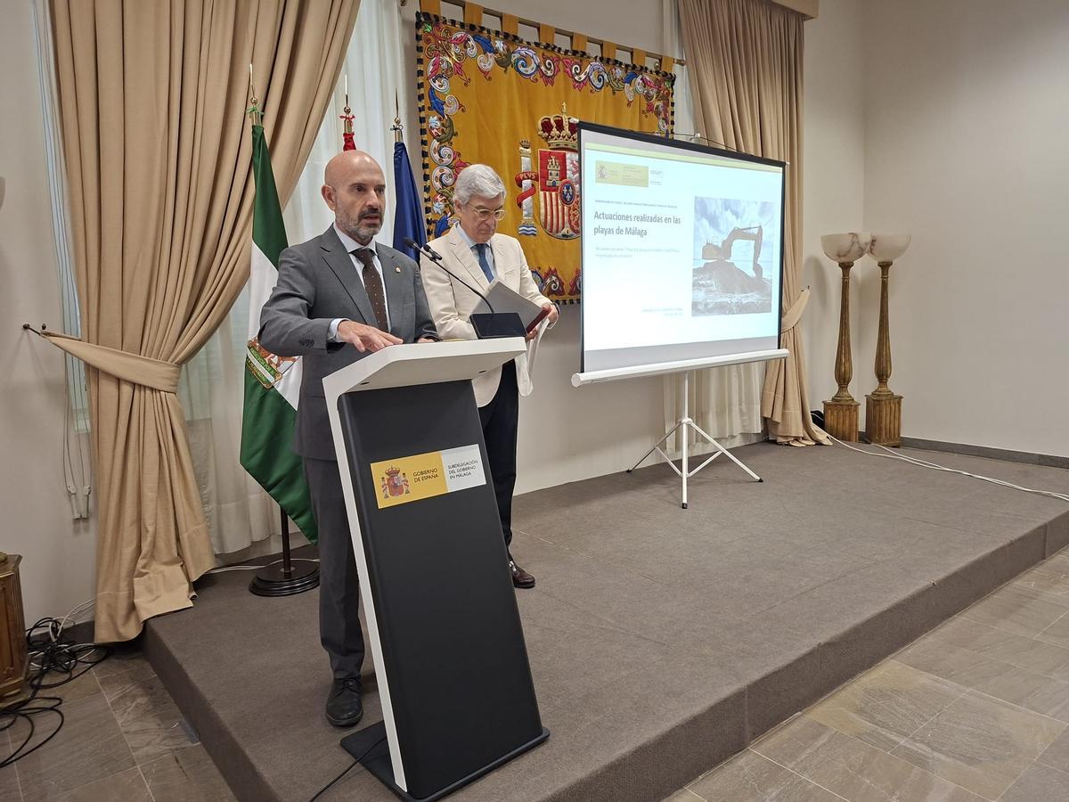 El subdelegado del Gobierno en Málaga, Javier Salas, durante su intervención.