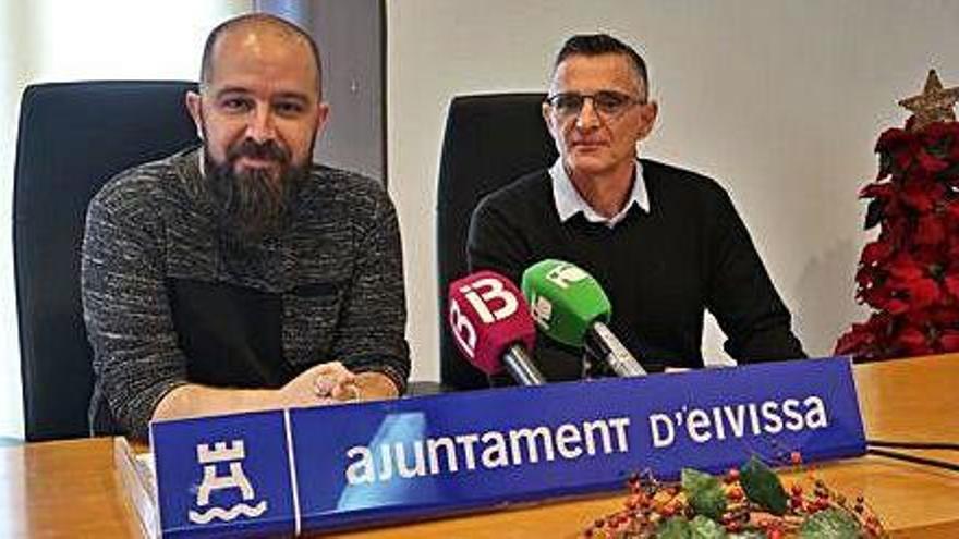 Pep Tur y Fernando Marina, en la rueda de prensa de ayer.