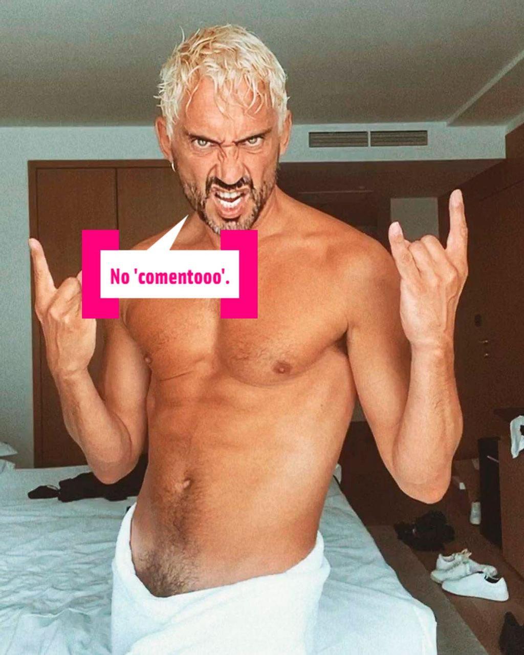 Paco León semidesnudo para una foto de Instagram