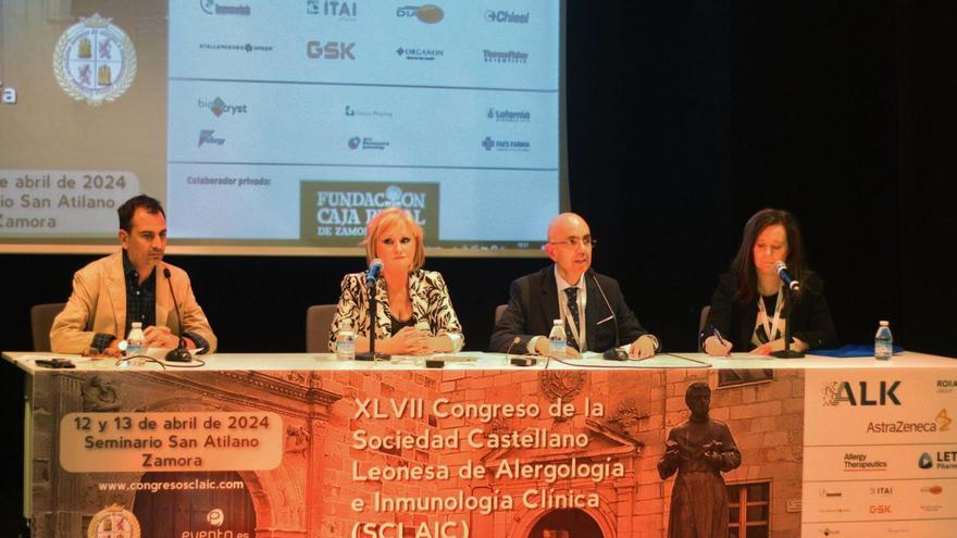 La delegada de la Junta, Leticia García, inaugura el Congreso de la Sociedad Castellano Leonesa de Alergología e Inmunología Clínica.