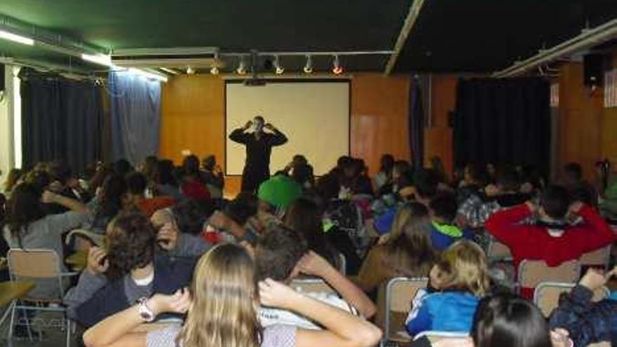 Una de las sesiones en el instituto de Torrellano.