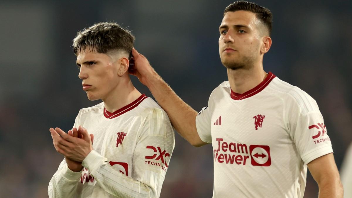 Garnacho, con cara de pocos amigos