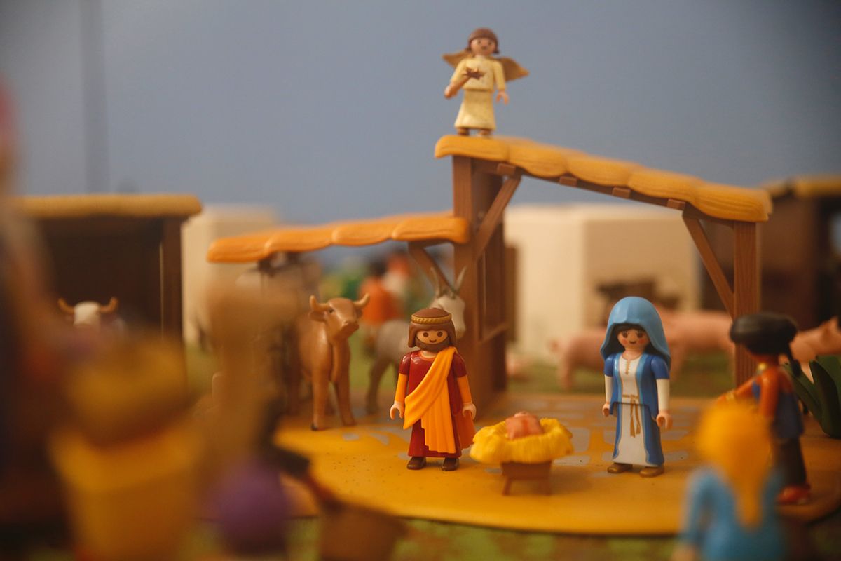 El Jardín Botánico celebra la Navidad con un belén de Playmobil