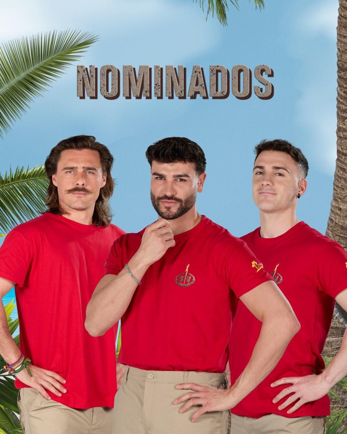 Alvar, Gerard y Aratz continúan nominados en 'Supervivientes'