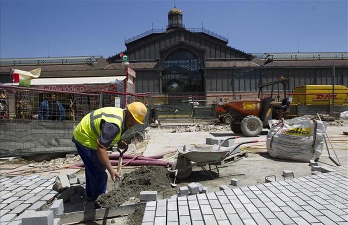 Obres als voltants del futur museu del Born, el juny passat. Obres als voltants del futur museu del Born, el juny passat.