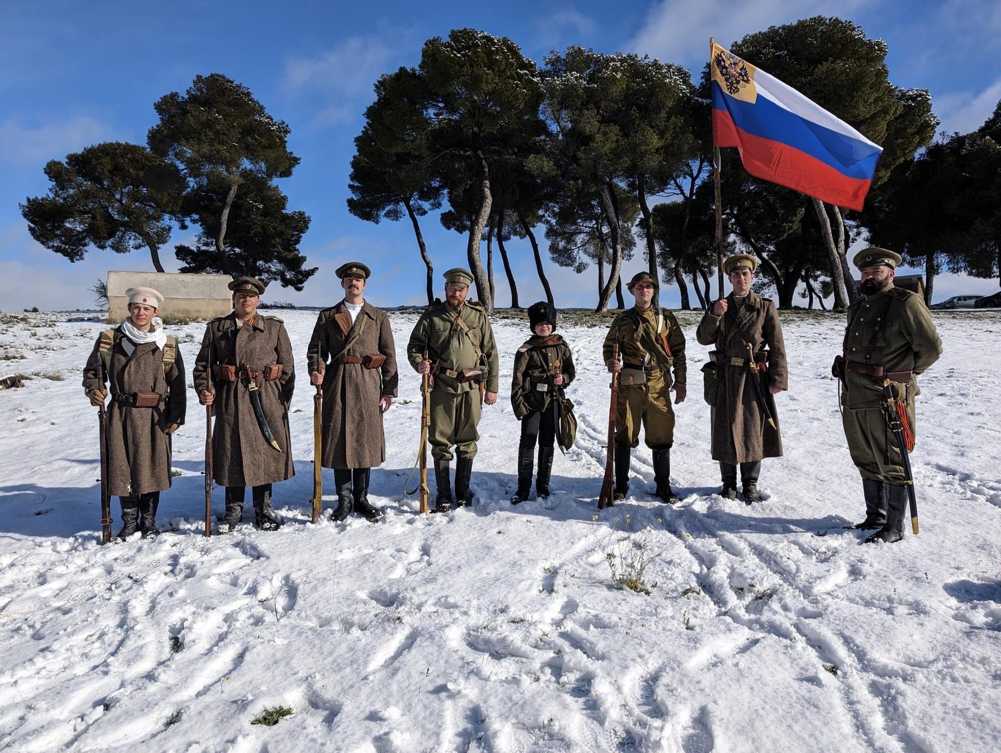 Recreadores de guerra del bando soviético, I y II Guerra Mundial