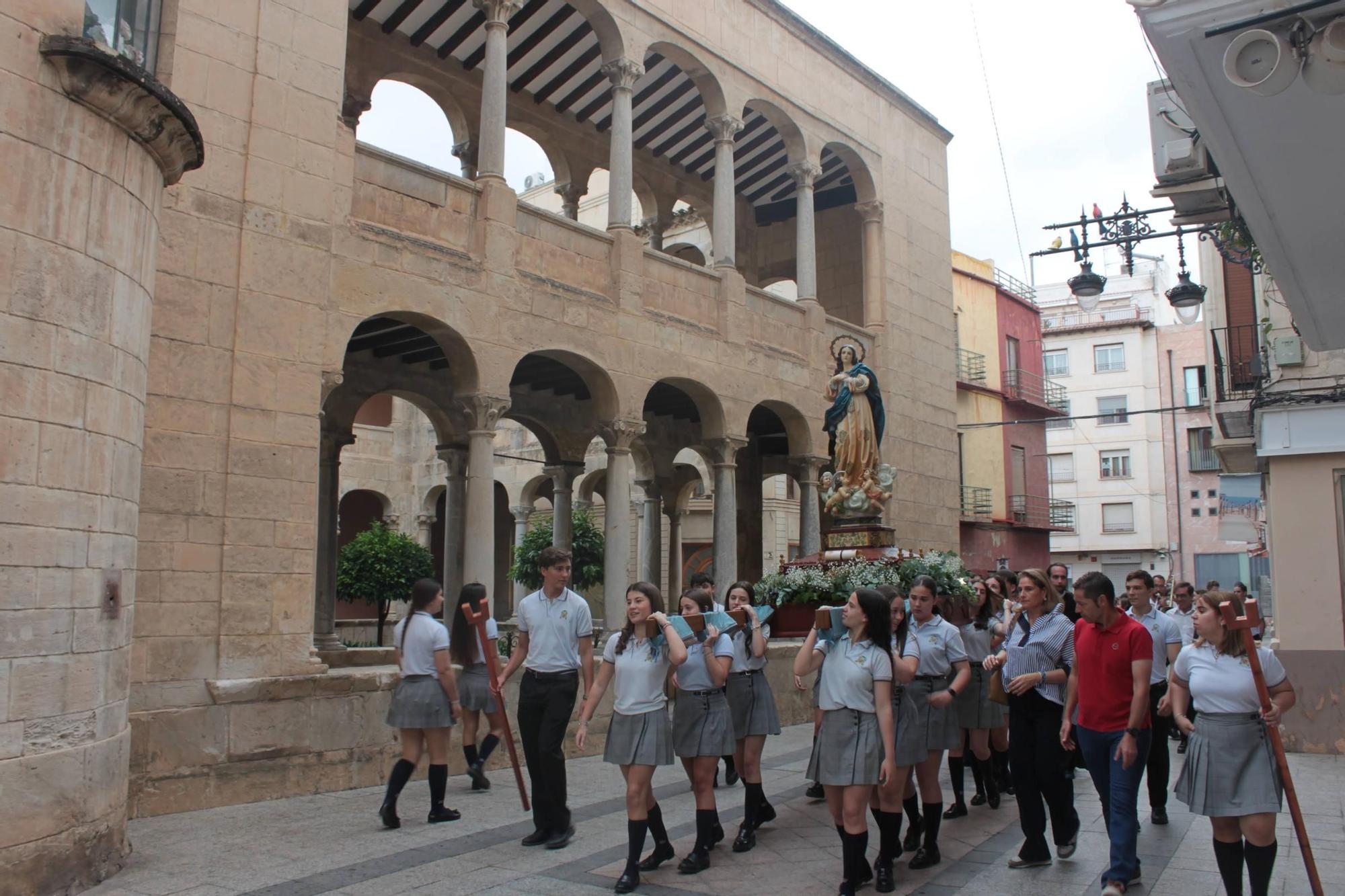 Romería desde el Colegio Santo Domingo de Orihuela al Santuario de Nuestra Señora de Monserrate