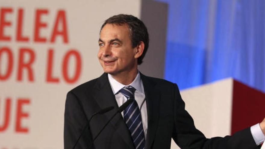 Zapatero, durante el acto en Elche.