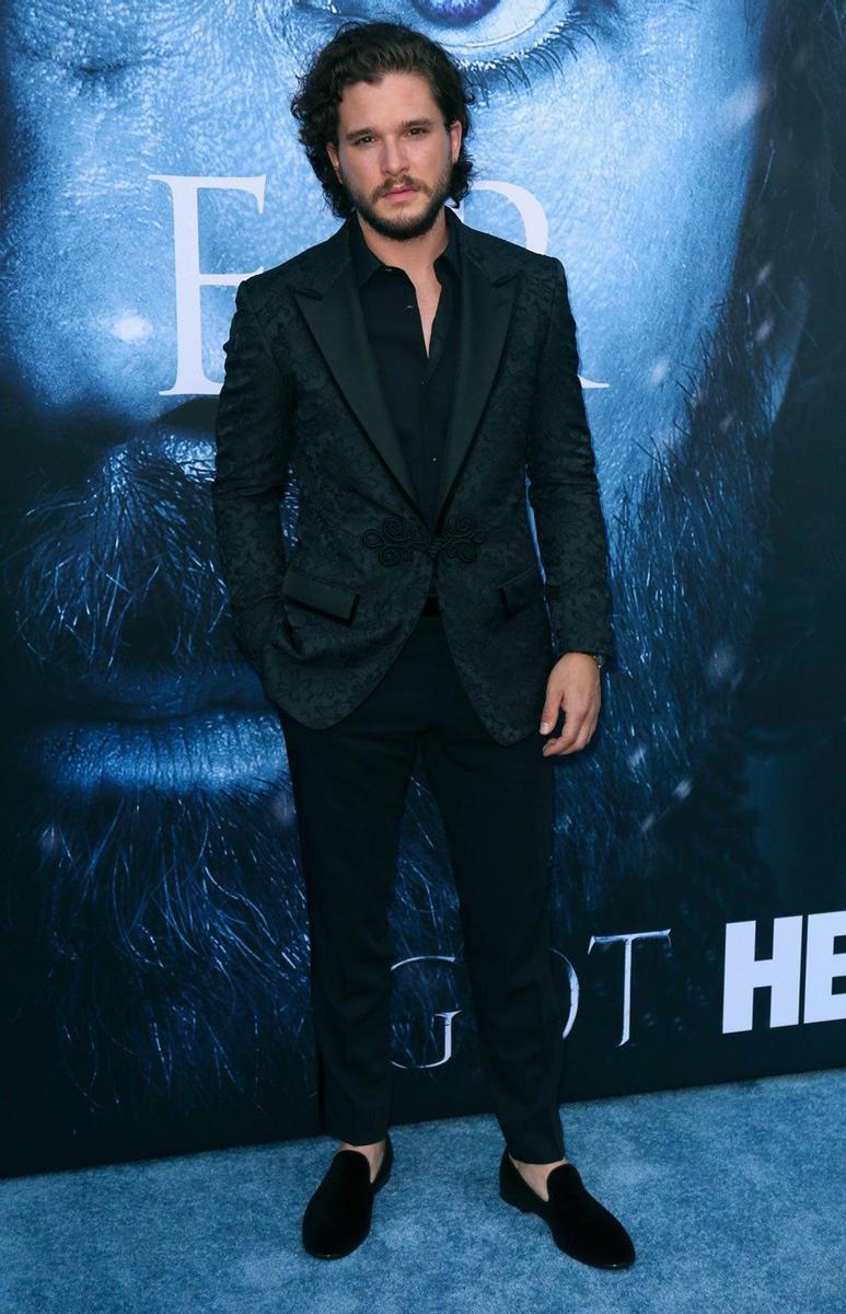 Kit Harington en la premier de Juego de Tronos